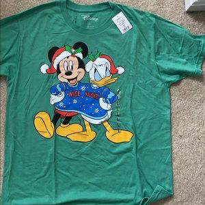 Disney Mickey & Donald holiday men’s t shirt